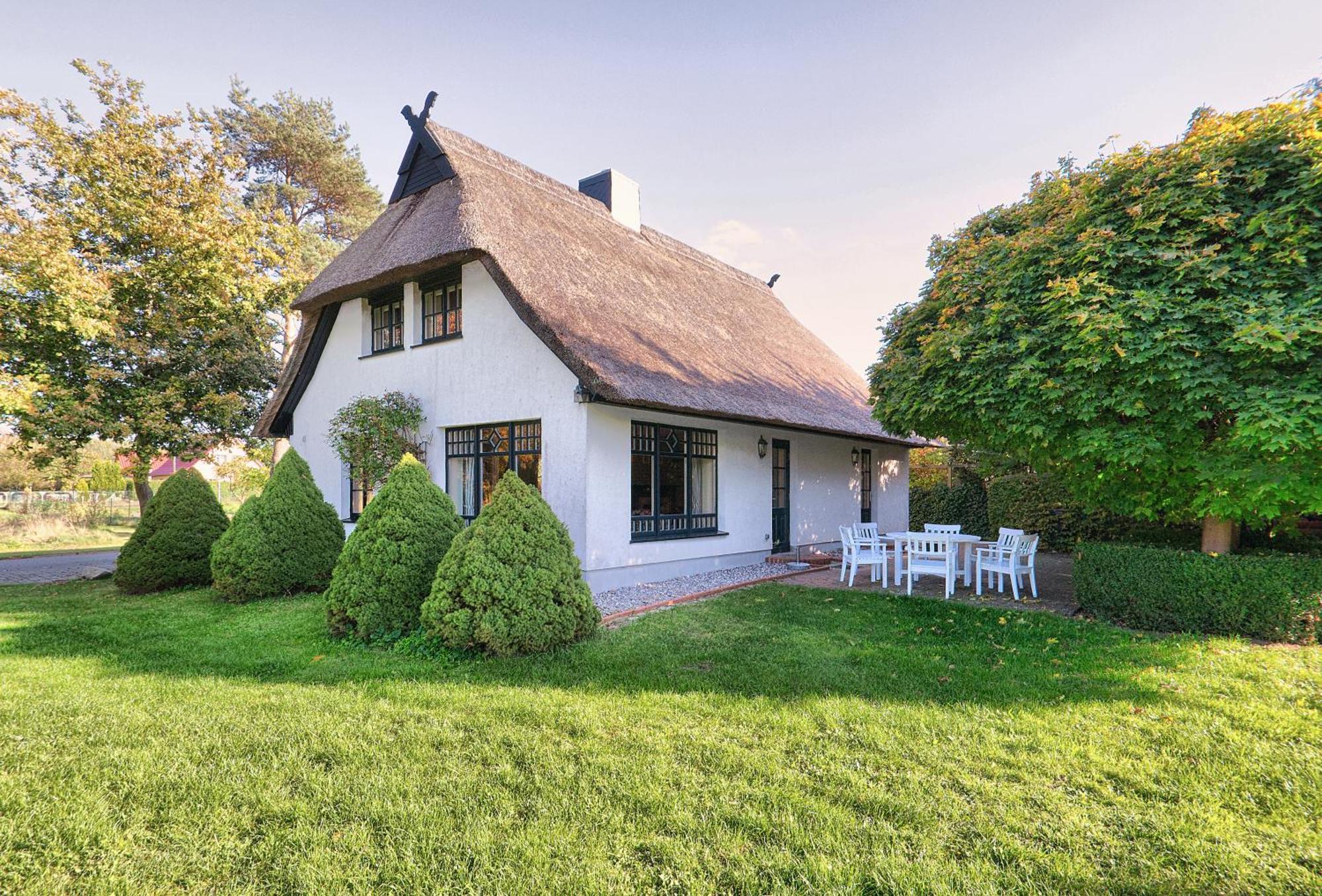 מארלו Reetdachhaus Mit Grossem Garten Und Kamin מראה חיצוני תמונה
